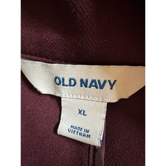 Old Navy Women’s Blazer Jacket Holiday Career Fall Burgundy Red XL Office - Picture 4 of 5